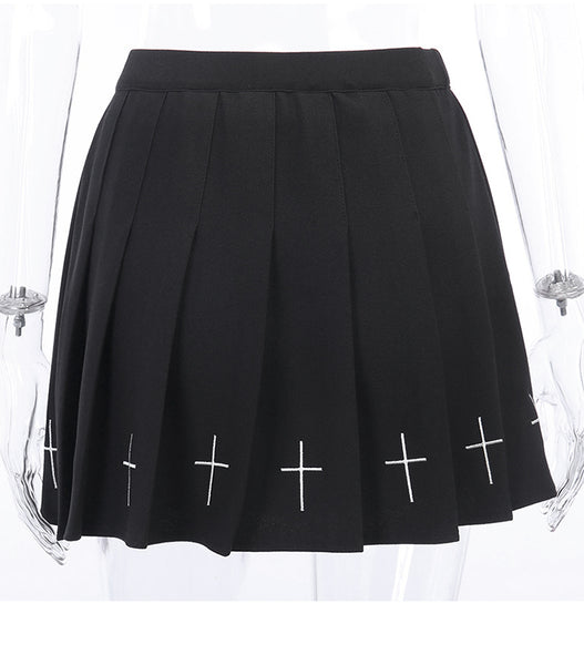 Cross Pleated Skirt AD10805