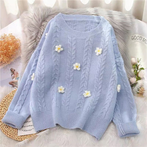 Soft Flower Sweater AD210102