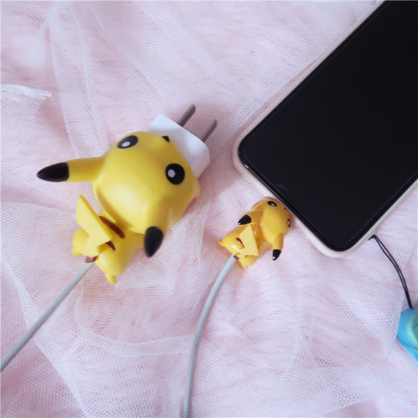 Pikachu Iphone Charger Line Protection Head AD11118