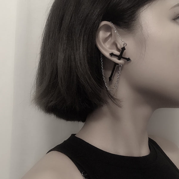 Harajuku Cross Earrings AD110540