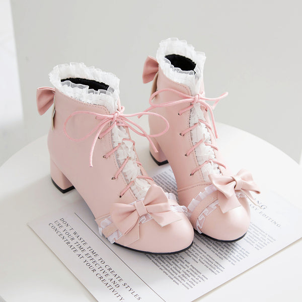 Lolita Bow Boots AD12799