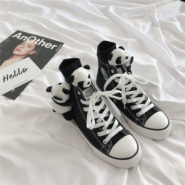 Cartoon Panda Canvas Shoes AD11028