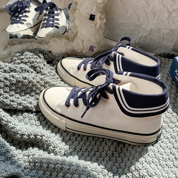 Navy Canvas Shoes AD210129