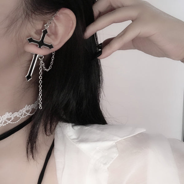 Harajuku Cross Earrings AD110540