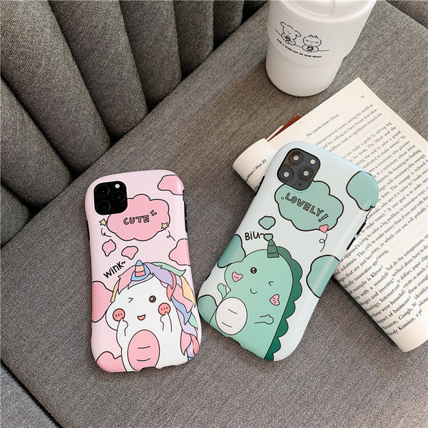 Dinosaur Unicorn Stents Iphone Case AD11051