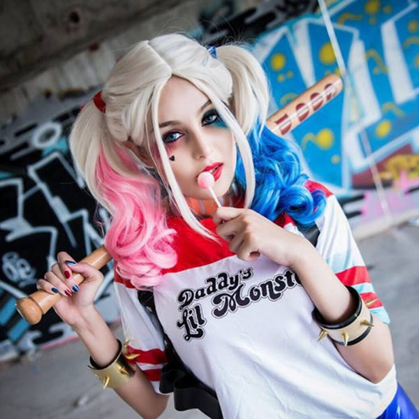 Harley Quinn Curly Wig AD10987