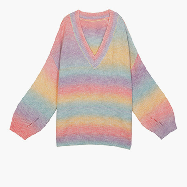 Rainbow Knitted Sweater AD12646