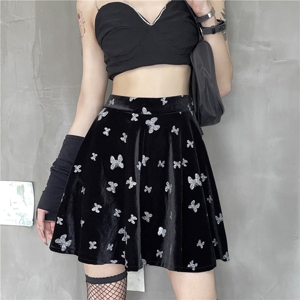Gothic Butterfly Skirt AD210049