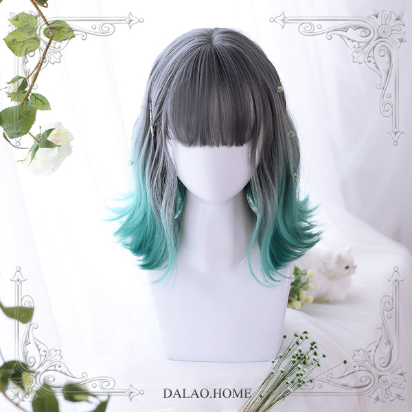 Harajuku Gradient Green Wig AD11392