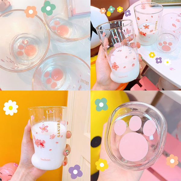 Sakura Cat's Paw Glass AD11564