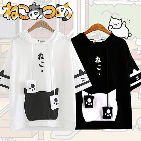Neko Atsume Hoodie T-shirt AD11884