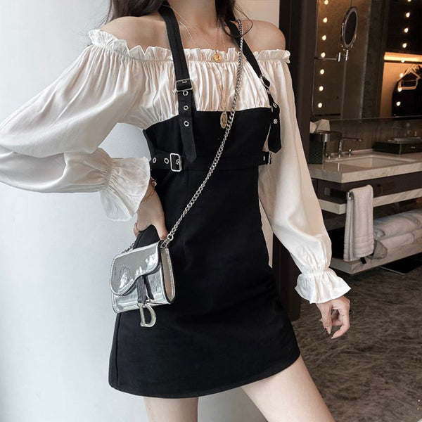 Two-Piece Halter Dress AD10969