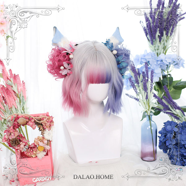 Lolita Blue Pink Wig AD11390
