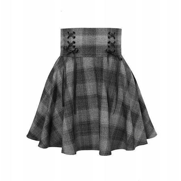 Lolita Grid Skirt AD11559