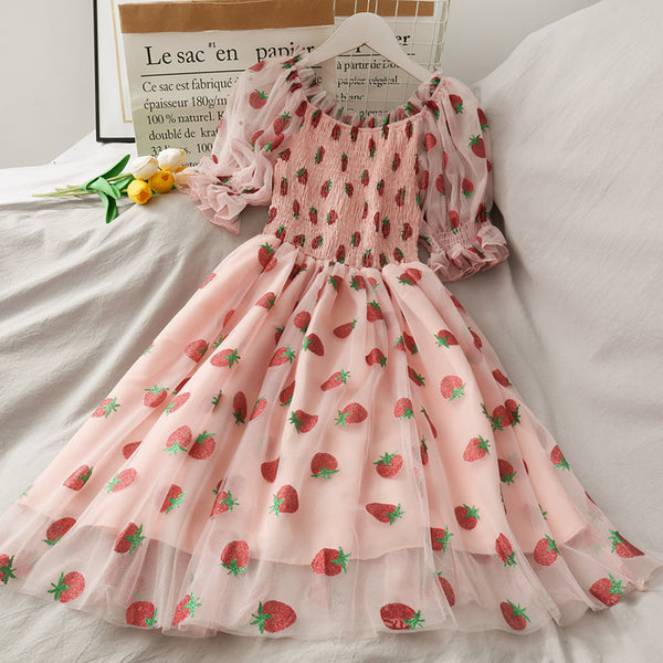 Kawaii Strawberry Dress AD210007