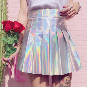 Harajuku Laser Pleated Skirt AD10041