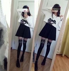 Cute Kawaii Bunny Two-Piece Dress AD10017