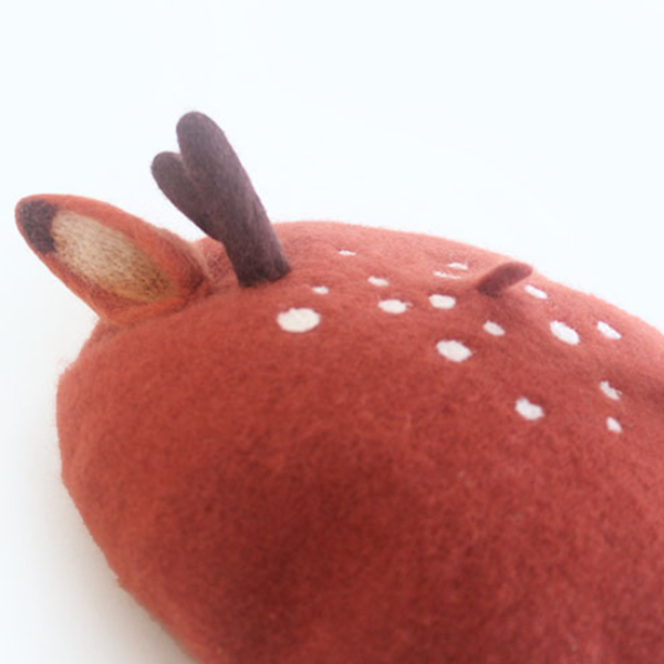 Cute Lovely Antlers Woollen Beret AD10287