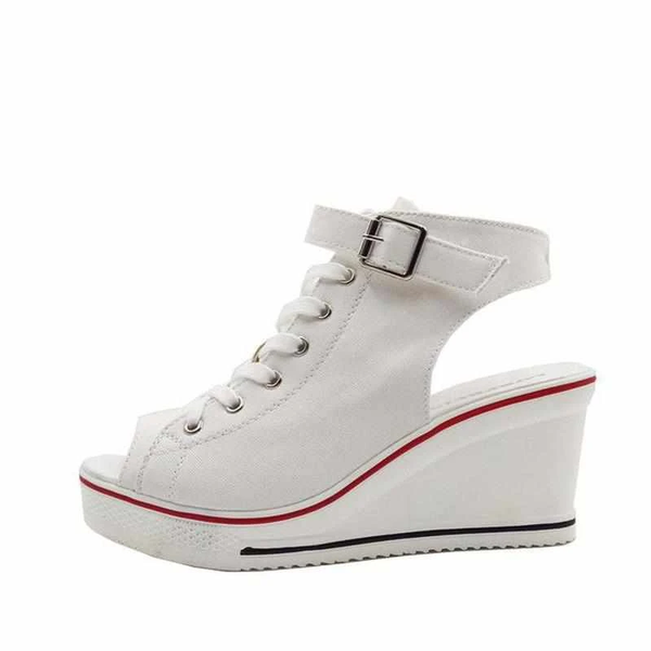 Cool Girl Open Toe Sneaker Wedges AD12000