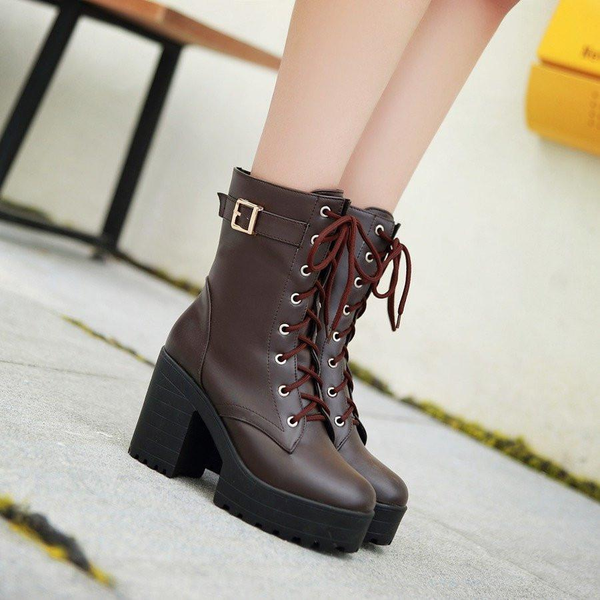 Fashion High-Heeled Boots Shoes AD10255