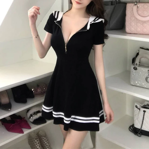 Seifuku Sailor Zipper Dress AD10906