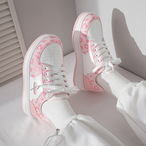 Pink Leopard Grain Sneaker AD210111