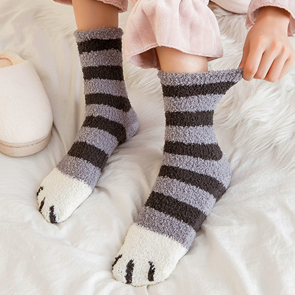 3 Pairs Cat's Paw Wool Socks AD10491