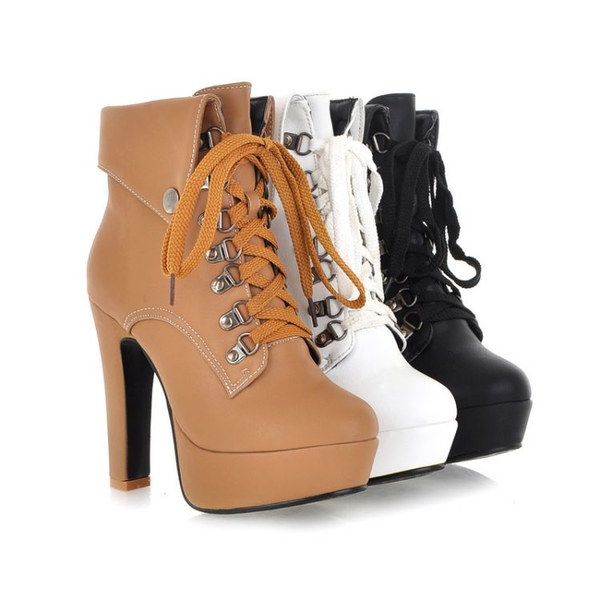 Waterproof  High-heeled Boots AD0019