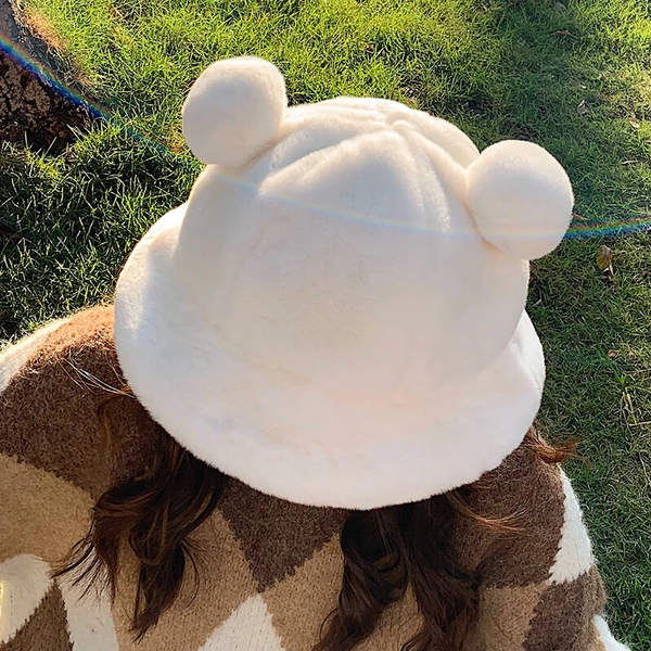 Plush Bear Ear Hat AD12615