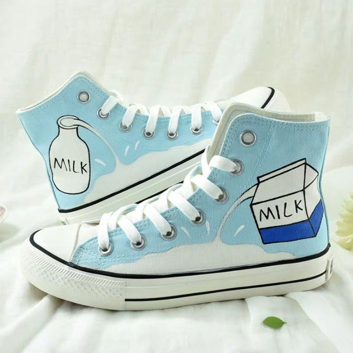 Light Blue Milk Canvas Shoes AD11022
