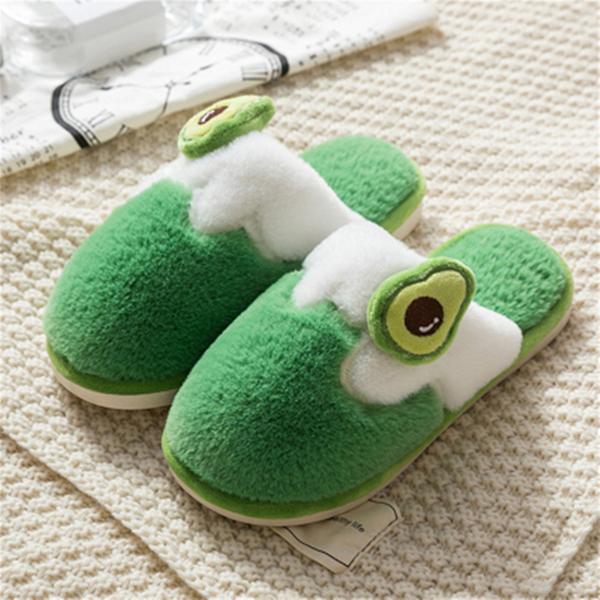 Winter Indoor Cartoon Fruit Warm Plush Slippers AD11566