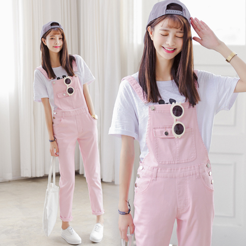 Candy Color Strap Overalls AD10265