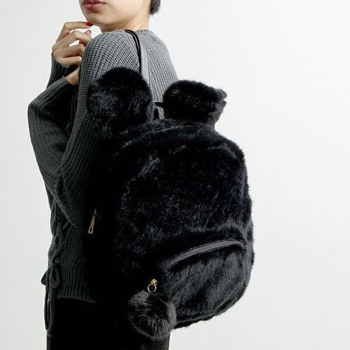 Cute Fuzzy Bunny Backpack AD10010