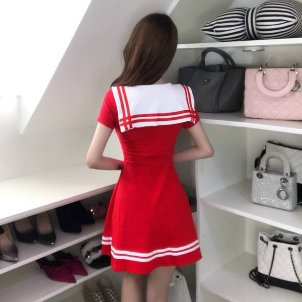 Seifuku Sailor Zipper Dress AD10906