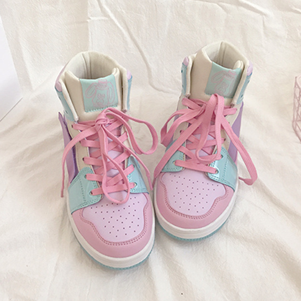Chic Macarons High-Top Sneakers AD10240