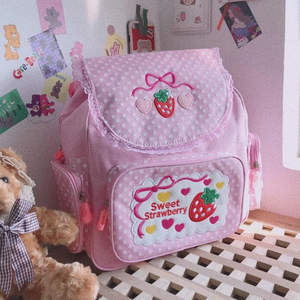 Pink Strawberry Backpack AD11787