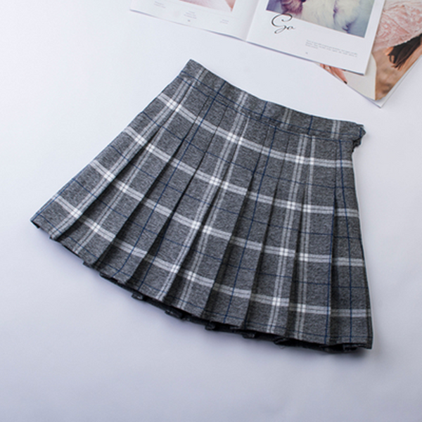 Kawaii Plaid Pleated Skirt AD11974