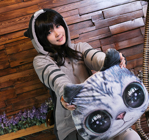Neko Atsume Grey Hoodie AD10167
