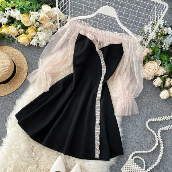 Gauze Sleeve Prom Dress AD210106