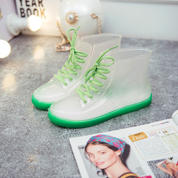 7 Colors Transparent Water Proof Boots AD10156