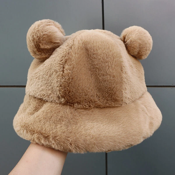 Plush Bear Ear Hat AD12615