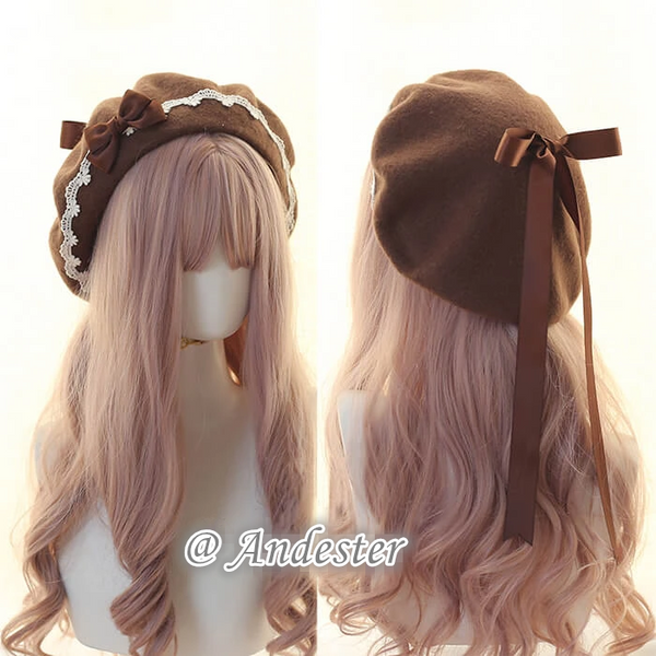 Sweet Bow Berets Cap AD11339