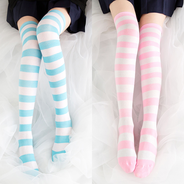 Japanese Cosplay Stripe Stockings AD10206