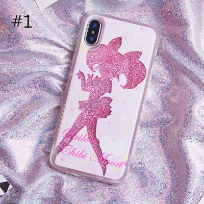 Sailor Moon Liquid Glitter Stars Phone Case AD11578