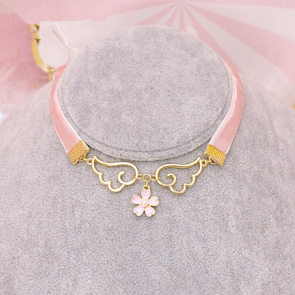 Pink Wings Sakura Necklace AD10120