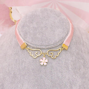 Pink Wings Sakura Necklace AD10120