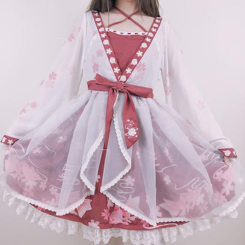 Japanese Ponyo Cosplay Dress AD10003