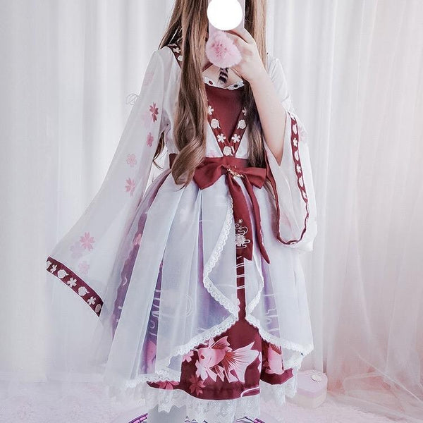 Japanese Ponyo Cosplay Dress AD10003