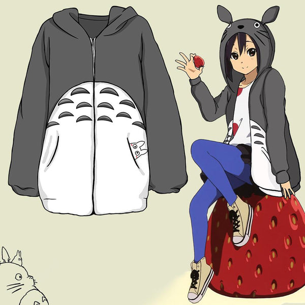 Totoro Hooded Flannel Coat AD10082