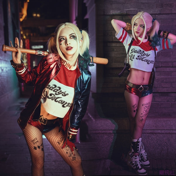 Harley Quinn Curly Wig AD10987